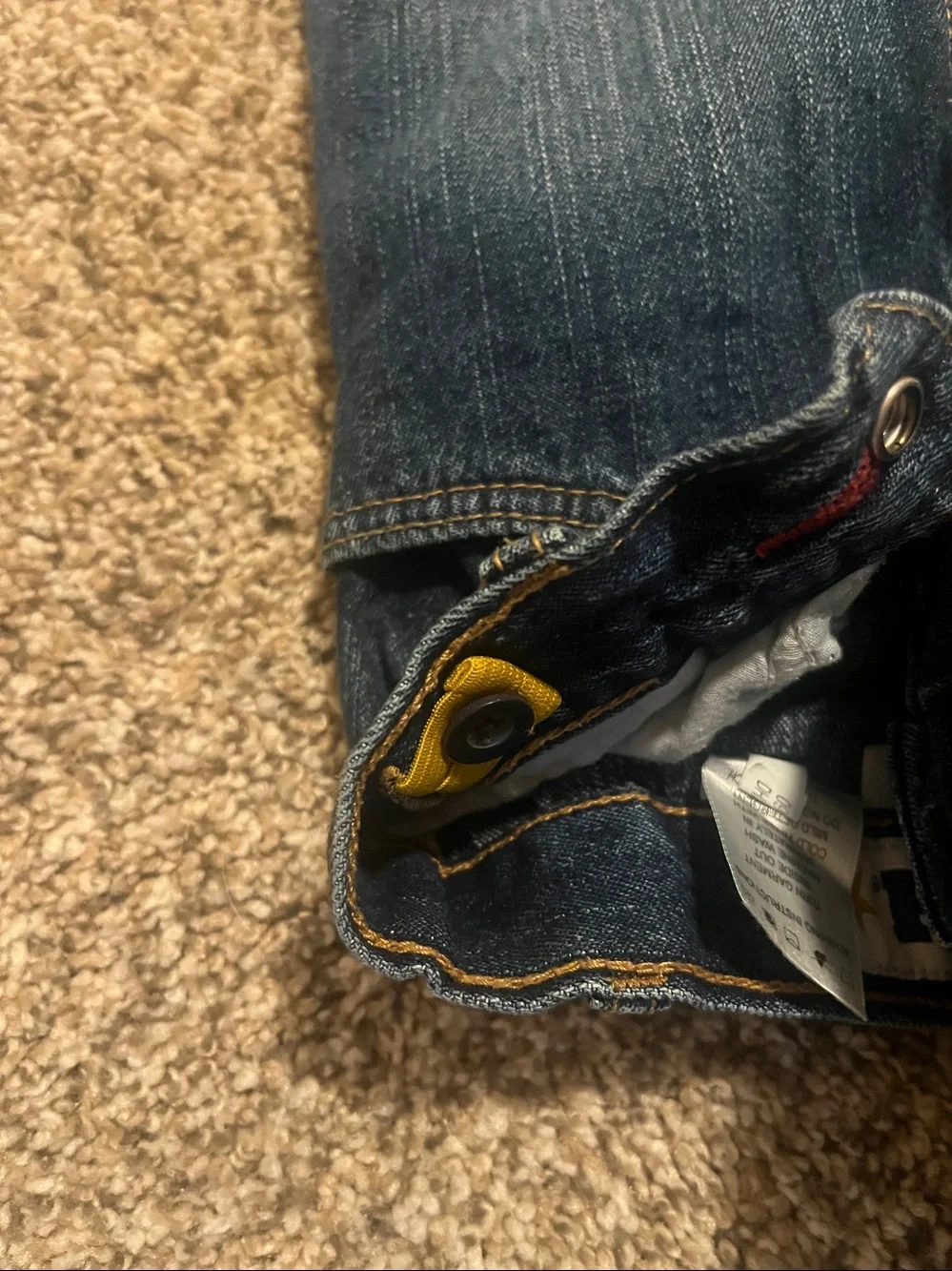 CINCH BOYS  Dark Blue Denim Jeans with Gold Stitching Size Boys 4S
